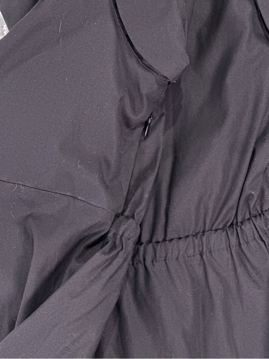 Steve Madden Women Cotton Tiered Mini Dress Black Twist Front Size M - Picture 11 of 15